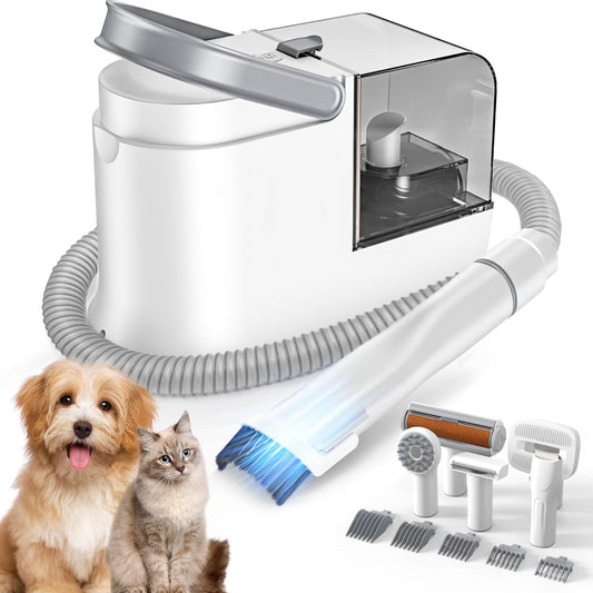 6-in-1 Quiet Pet Grooming and Shedding Vacuum Kit