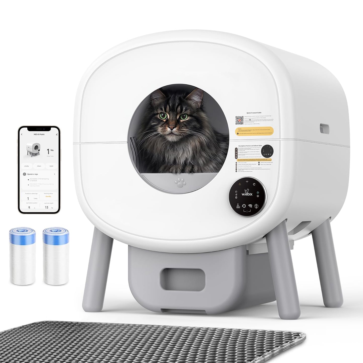 Auto-Clean Cat Litter Box 65L