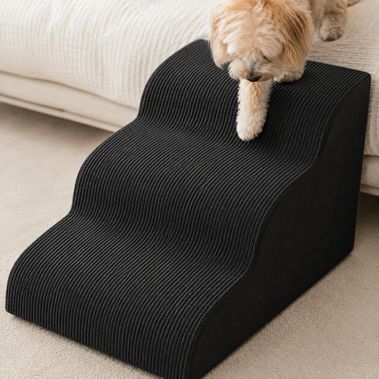 3-Step Dog Ramp and Stairs for Sofa and Chair