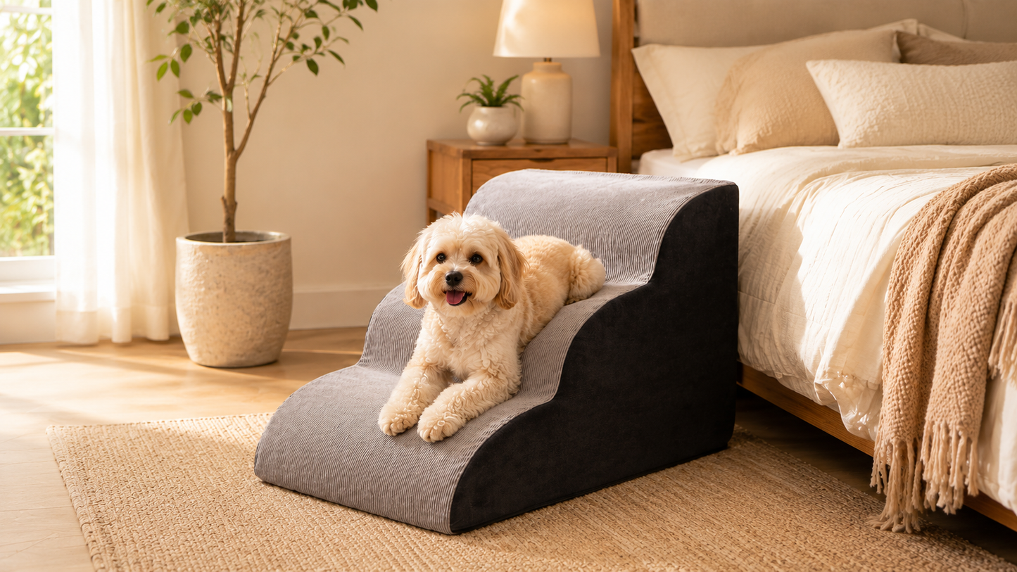 3-Step Dog Ramp and Stairs