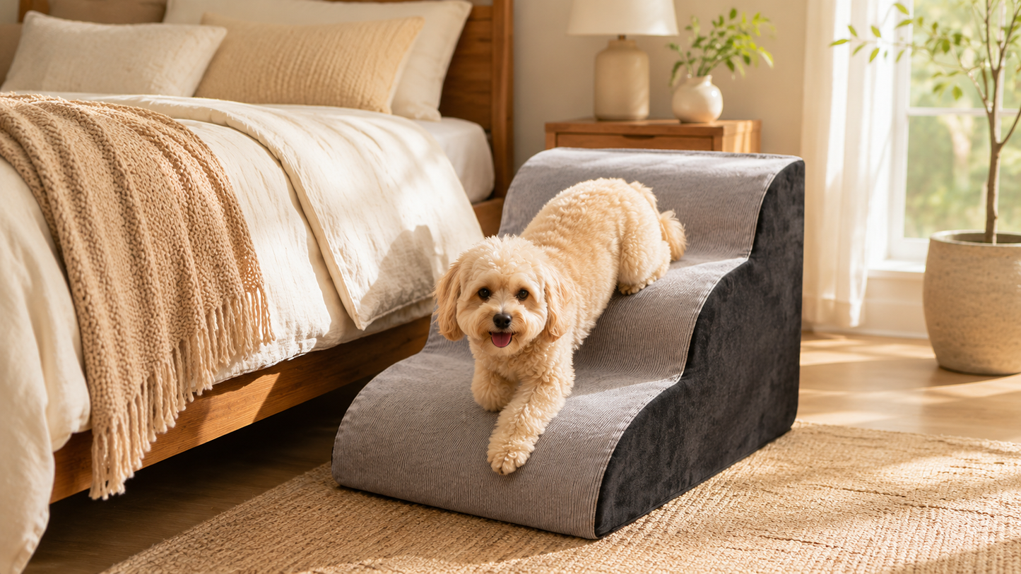 3-Step Dog Ramp and Stairs