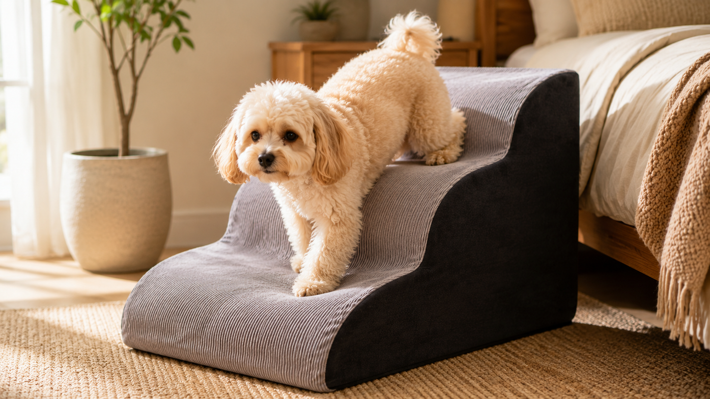 3-Step Dog Ramp and Stairs
