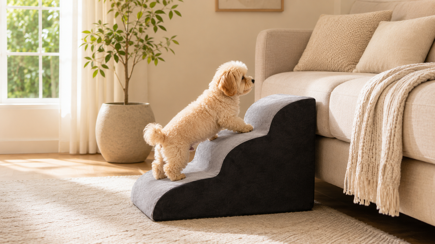3-Step Dog Ramp and Stairs